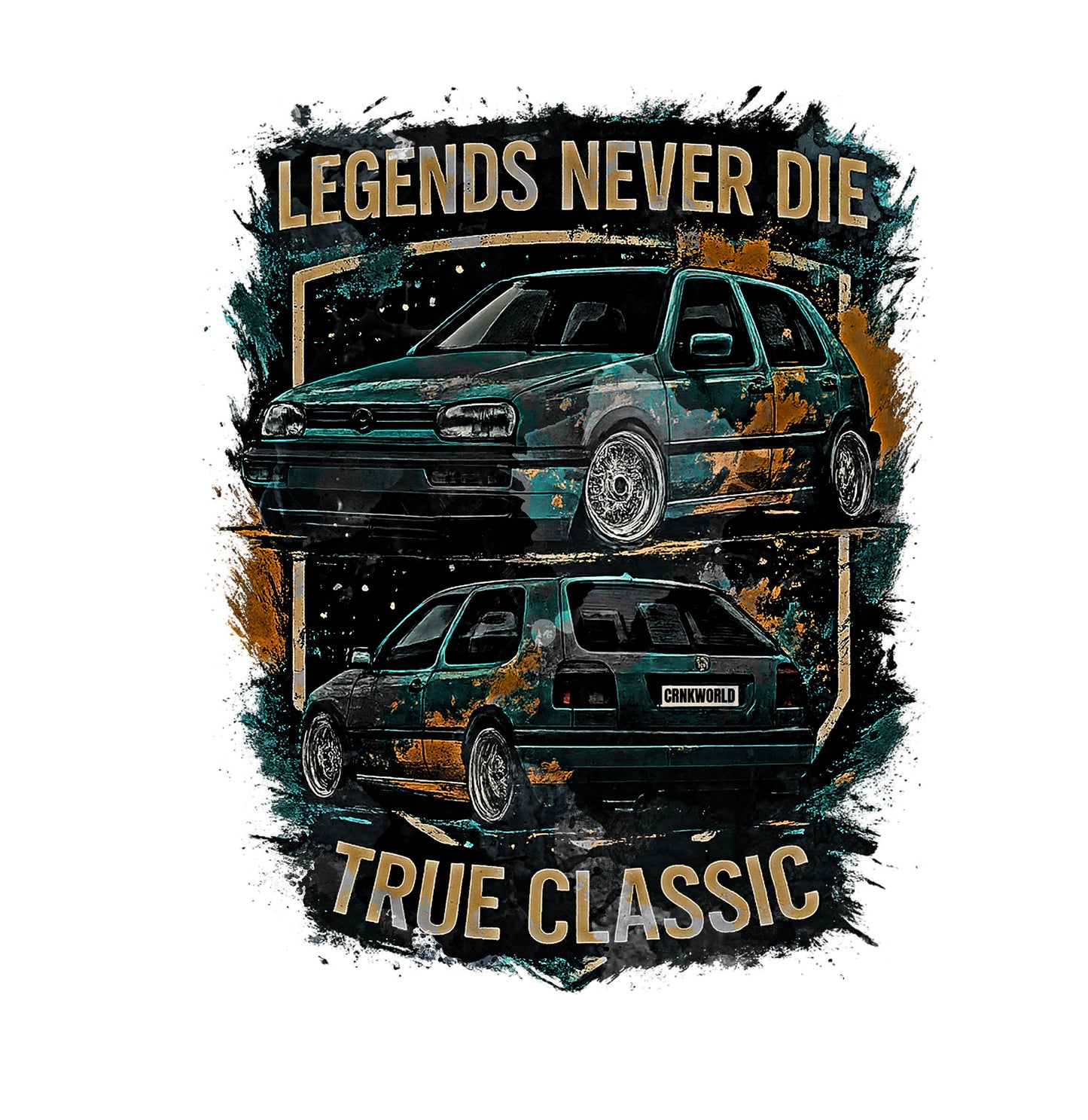 "Golf 3 True Classic T-Shirt – Legends Never Die"